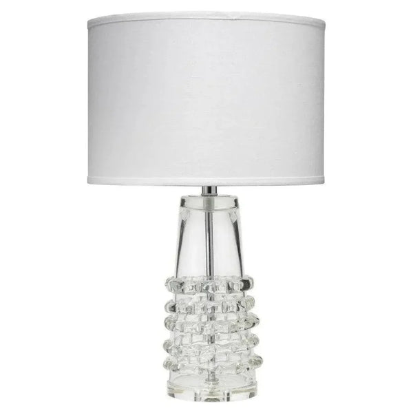 Clear Textured Glass Tall Ribbon Table Lamp - LOOMLAN - Jamie Young - Table Lamps
