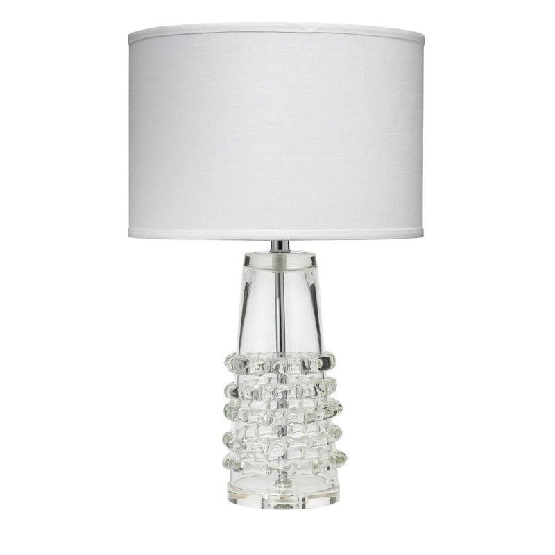 Clear Textured Glass Tall Ribbon Table Lamp Table Lamps LOOMLAN By Jamie Young