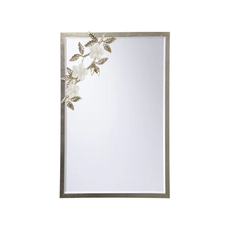 Clematis Metal Framed Wall Mirror-Wall Mirrors-Chelsea House-LOOMLAN