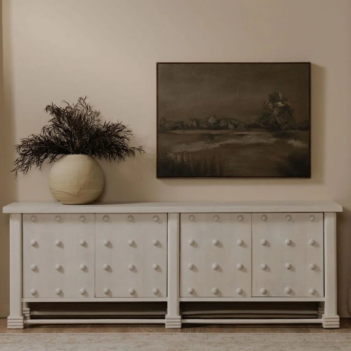 Clement Whitewashed Mango Wood Sideboard - LOOMLAN - Moe's Home - Sideboards