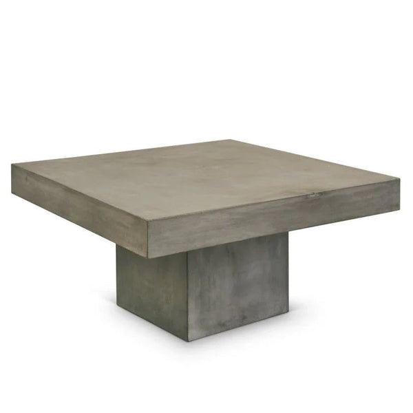 Clemente Concrete Square Cocktail Table - LOOMLAN - Bassett Mirror - Coffee Tables