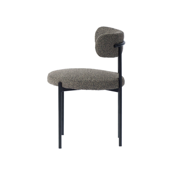 Cleo Dining Chair - Brown Boucle-Dining Chairs-LH Imports-LOOMLAN