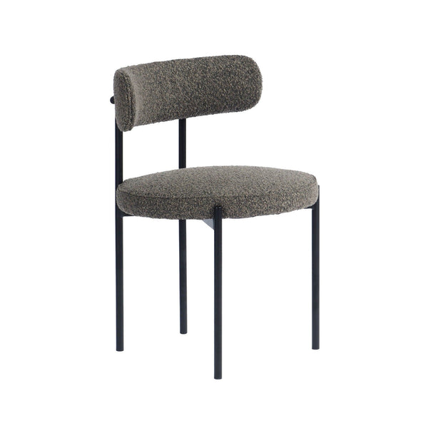 Cleo Dining Chair - Brown Boucle-Dining Chairs-LH Imports-LOOMLAN