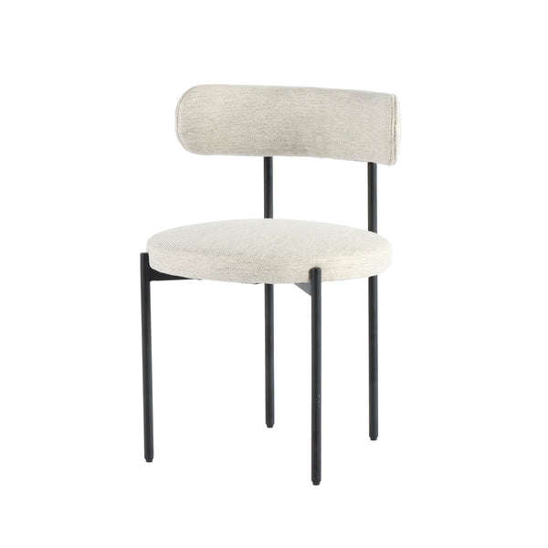 Cleo Dining Chair - Macadamia Travertine-Dining Chairs-LH Imports-LOOMLAN