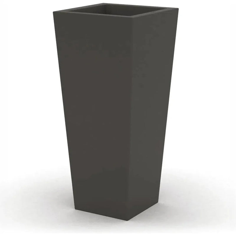 Clima Eco-Friendly Outdoor Tapered Planter-Planters-Le Present-Anthracite-LOOMLAN