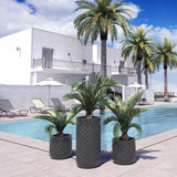 Clima Self-Watering System Outdoor Low Pyramid Planter-Planters-Le Present-LOOMLAN