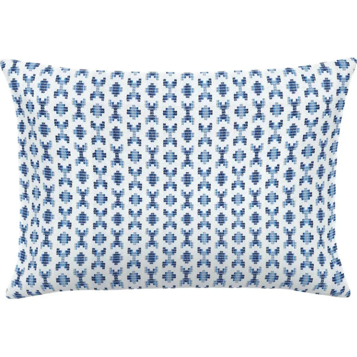 Clockwork Sky Handmade Outdoor Pillow-Outdoor Pillows-Earnest Collection-20"x13" Lumbar-LOOMLAN
