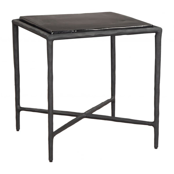 Cloe Aluminum Frame Black Side Table