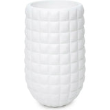 Cloud Waffled Texture Fiberglass Planter-Planters-Le Present-White-Large-LOOMLAN