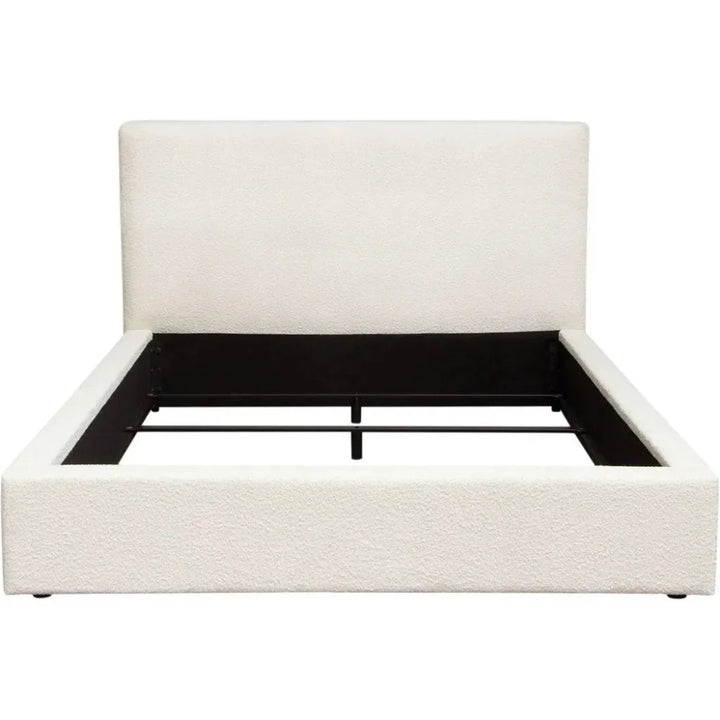 Cloud White Low Profile Bed Frame - LOOMLAN - Diamond Sofa - Beds