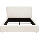 Cloud White Low Profile Bed Frame-Beds-Diamond Sofa-LOOMLAN