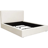 Cloud White Low Profile Bed Frame-Beds-Diamond Sofa-Eastern King-LOOMLAN