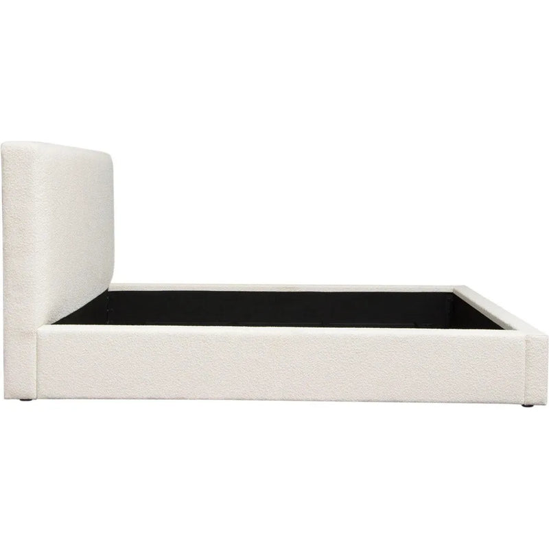 Cloud White Low Profile Bed Frame-Beds-Diamond Sofa-LOOMLAN