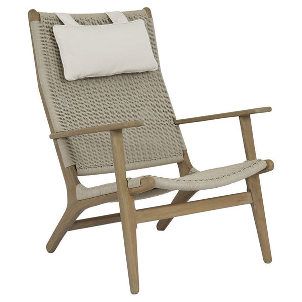 Coastal Cushionless Highback Outdoor Chair-Outdoor Accent Chairs-Sunset West-LOOMLAN