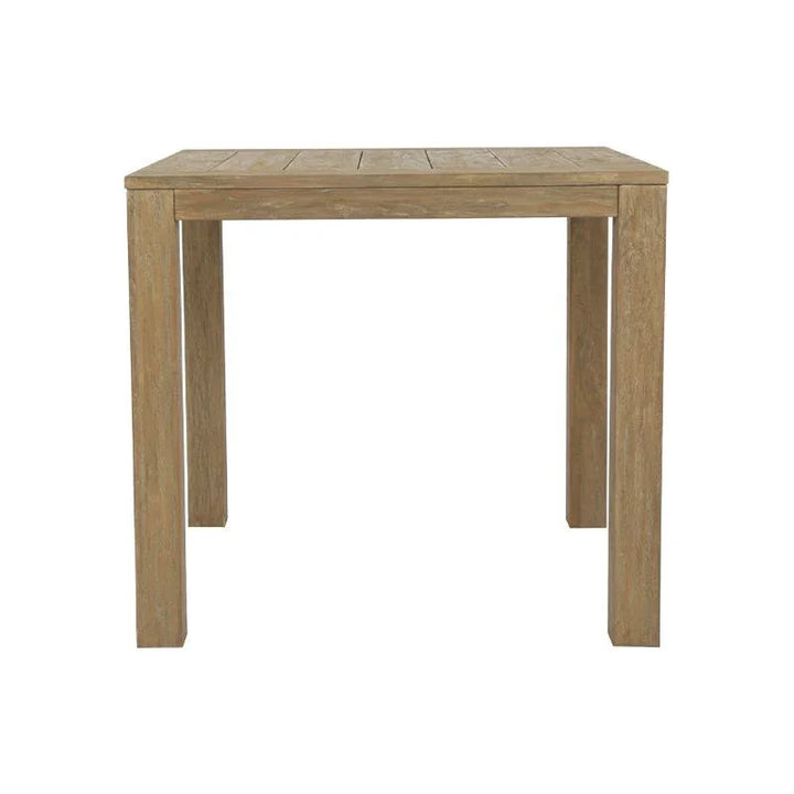 Coastal Durable Teak Wood Outdoor End Table - LOOMLAN - Sunset West - Outdoor Side Tables