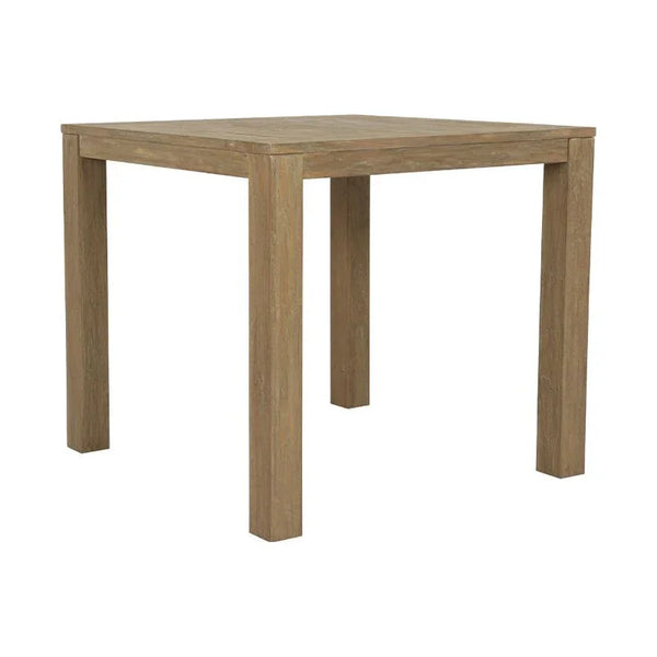 Coastal Durable Teak Wood Outdoor End Table - LOOMLAN - Sunset West - Outdoor Side Tables