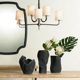 Coastal Style Black Porcelain Moonrise Vase-Vases & Jars-Jamie Young-LOOMLAN