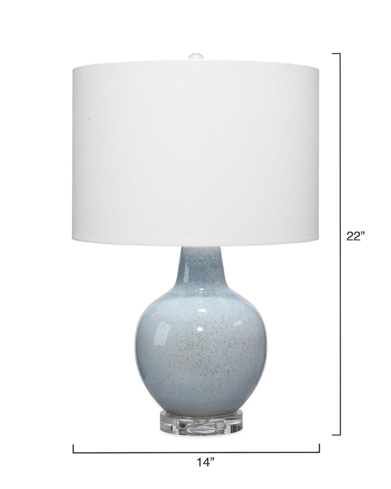 Coastal Style Blue Ceramic Aubrey Table Lamp Table Lamps LOOMLAN By Jamie Young