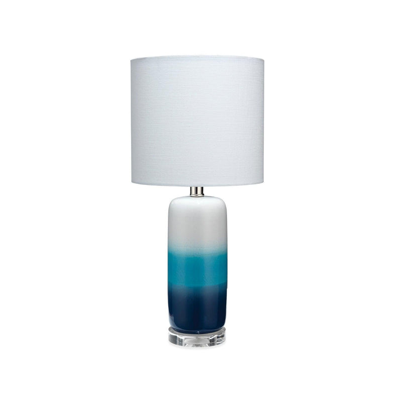 Coastal Style Blue Ceramic Haze Table Lamp Table Lamps LOOMLAN By Jamie Young