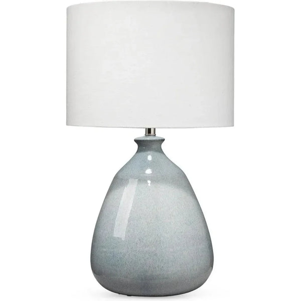 Coastal Style Blue Ceramic Levi Table Lamp - LOOMLAN - Jamie Young - Table Lamps