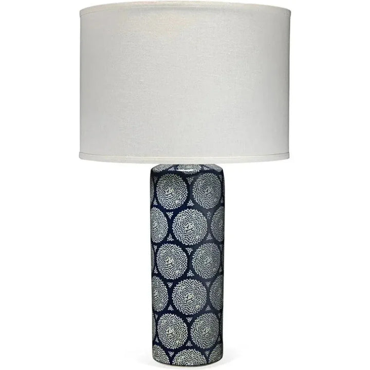 Coastal Style Blue Ceramic Neva Table Lamp - LOOMLAN - Jamie Young - Table Lamps