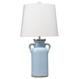 Coastal Style Blue Ceramic Piper Table Lamp Table Lamps LOOMLAN By Jamie Young