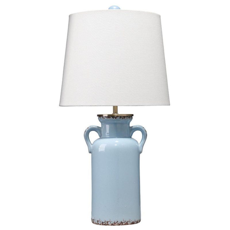Coastal Style Blue Ceramic Piper Table Lamp Table Lamps LOOMLAN By Jamie Young