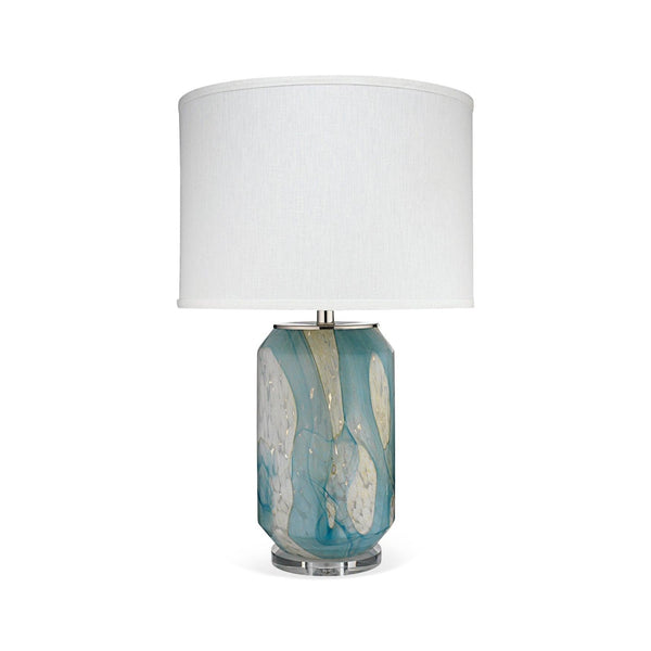 Coastal Style Blue Glass Acrylic Helen Table Lamp Table Lamps LOOMLAN By Jamie Young