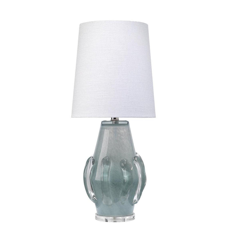 Coastal Style Blue Glass Talon Table Lamp Table Lamps LOOMLAN By Jamie Young