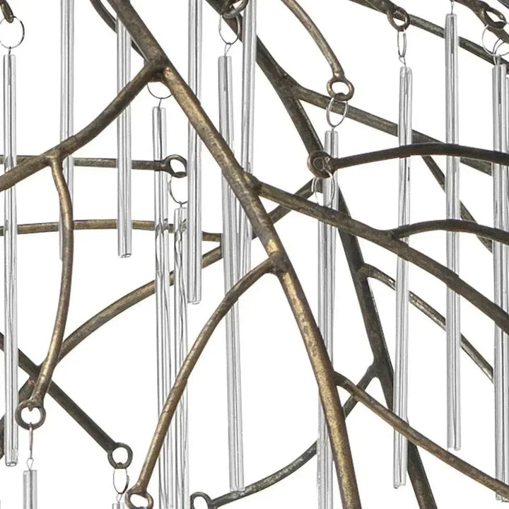 Coastal Style Brass Glass & Glass Vine Pendant - LOOMLAN - Jamie Young - Pendants