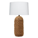 Coastal Style Brown Rope Lawrence Table Lamp Table Lamps LOOMLAN By Jamie Young