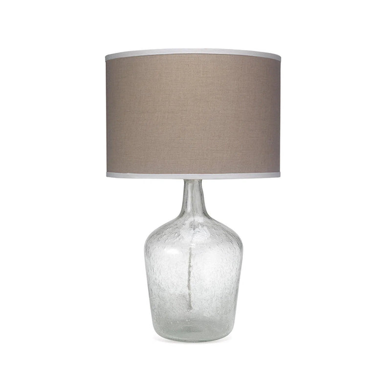 Coastal Style Clear Glass Plum Jar Table Lamp Table Lamps LOOMLAN By Jamie Young