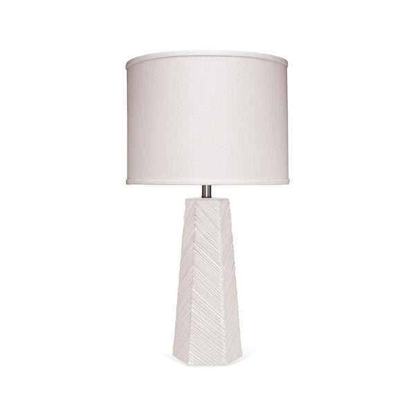 Coastal Style Cream Ceramic High Rise Table Lamp Table Lamps LOOMLAN By Jamie Young