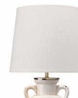 Coastal Style Cream Ceramic Piper Ceramic Table Lamp Table Lamps LOOMLAN By Jamie Young