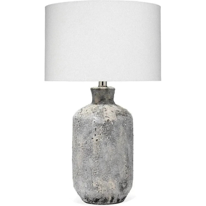 Coastal Style Grey Ceramic Blaire Table Lamp - LOOMLAN - Jamie Young - Table Lamps