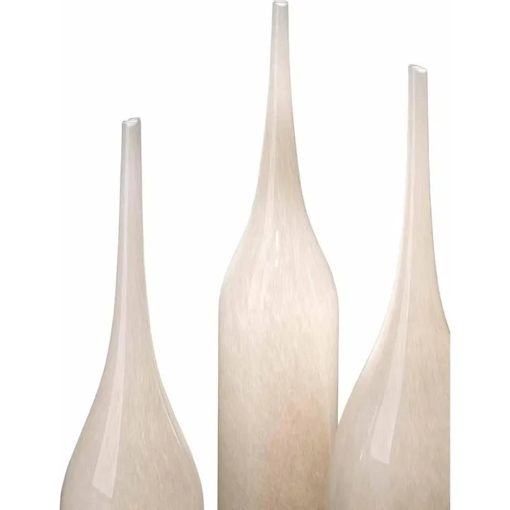 Coastal Style Grey Glass Pixie Vases 3PC - LOOMLAN - Jamie Young - Vases & Jars