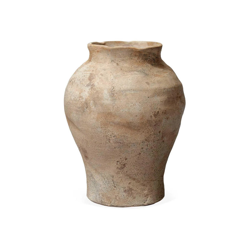 Coastal Style Hazelnut Ceramic Grove Decorative Vase Vases & Jars LOOMLAN By Jamie Young