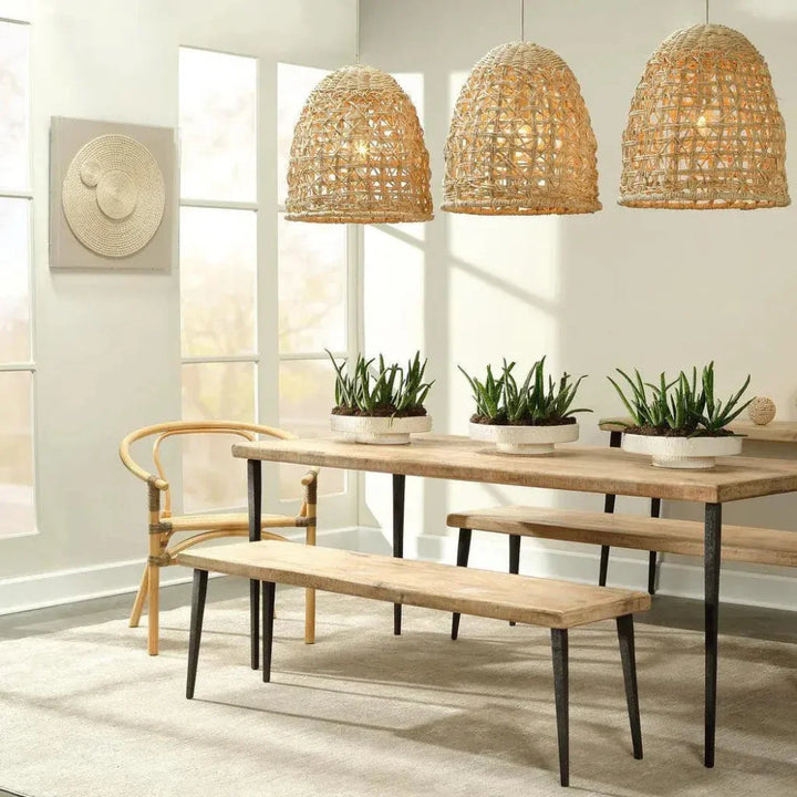 Coastal Style Jute Rope & Linen Barbados Small Wall Art-Framed Wall Art-Jamie Young-LOOMLAN