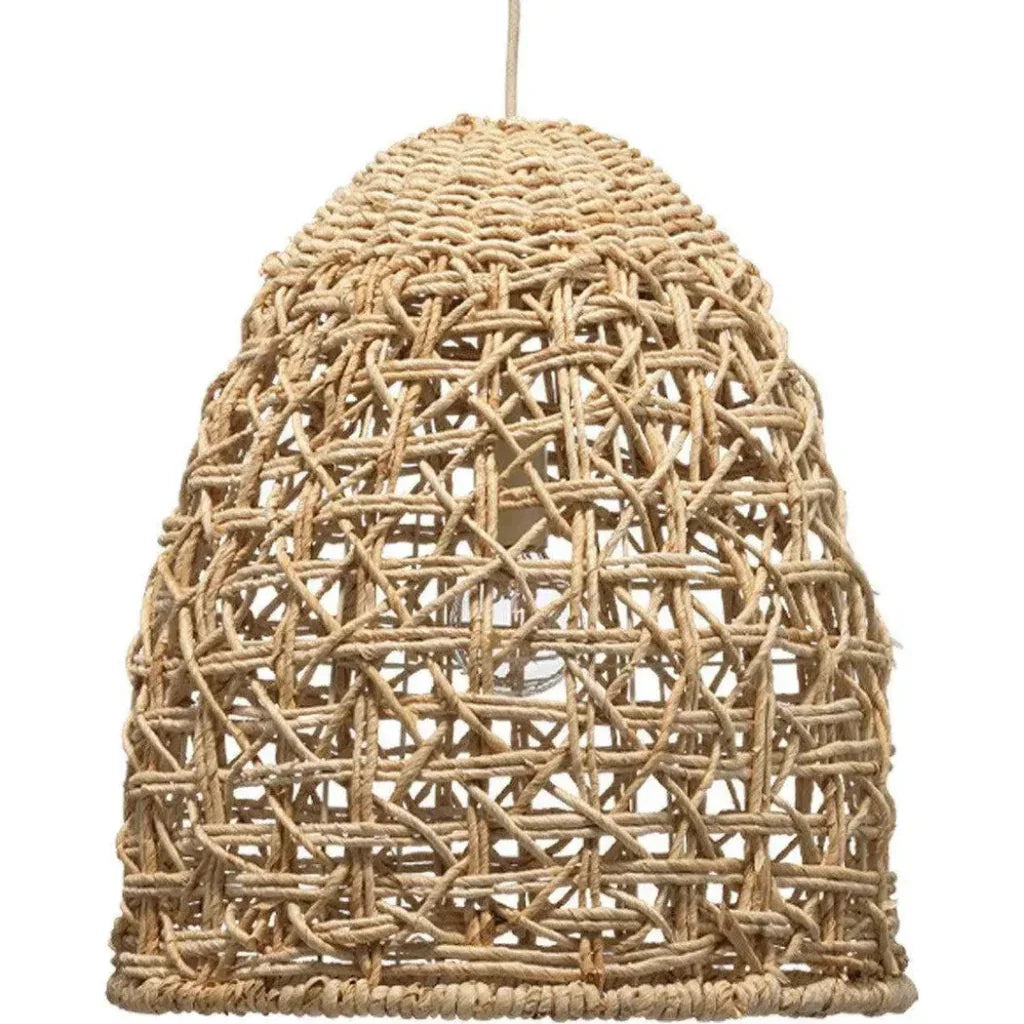 Natural Corn Straw Rope Pendant Light | LOOMLAN