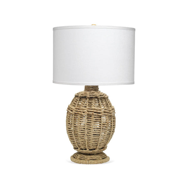 Coastal Style Natural Jute Rope Jute Urn Table Lamp Table Lamps LOOMLAN By Jamie Young