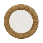 Coastal Style Natural Jute Round Rope Wall Mirror