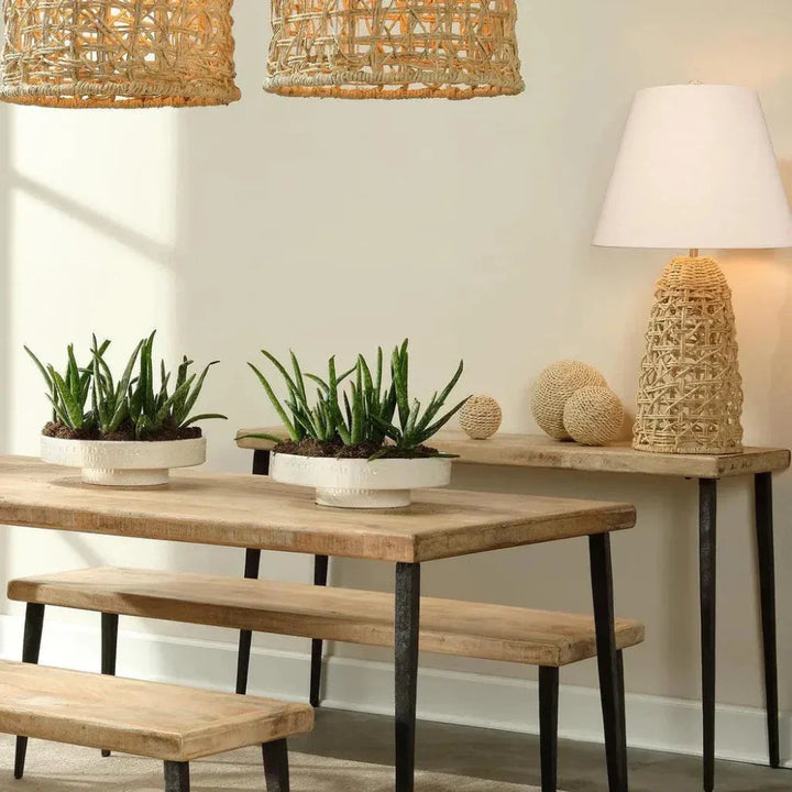 Coastal Style Natural Rope Kauai Table Lamp - LOOMLAN - Jamie Young - Table Lamps