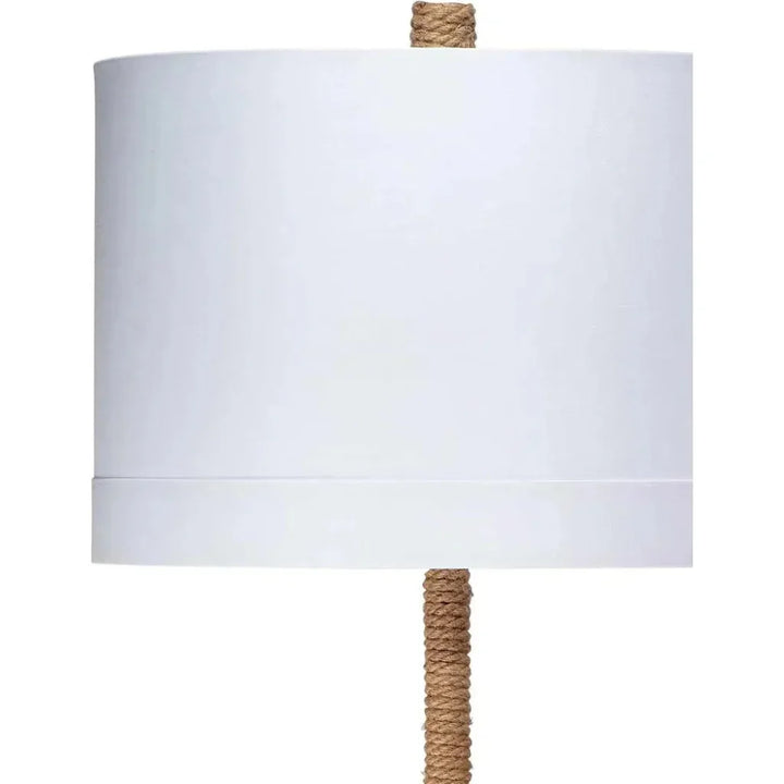 Coastal Style Natural Rope Knot Floor Lamp-Floor Lamps-Jamie Young-LOOMLAN