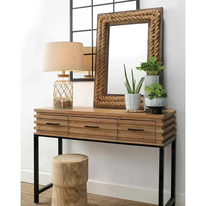 Coastal Style Rope Hugo Table Lamp - LOOMLAN - Jamie Young - Table Lamps