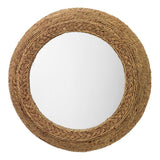 Coastal Style Seagrass Hand-Woven Vertical Wall Mirror Wall Mirrors LOOMLAN By Jamie Young