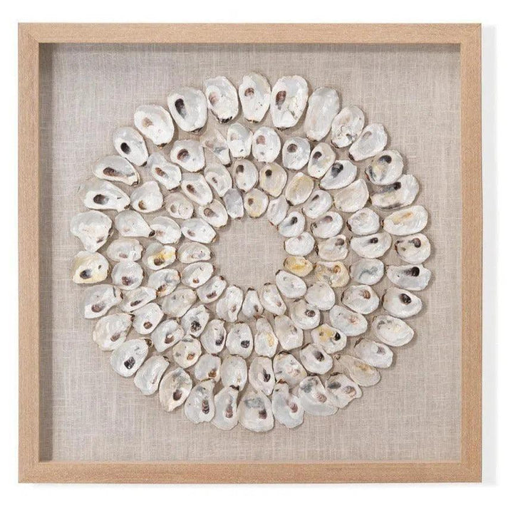 Coastal Style White Abalone Shells Maldives d Wall Art-Framed Wall Art-Jamie Young-LOOMLAN