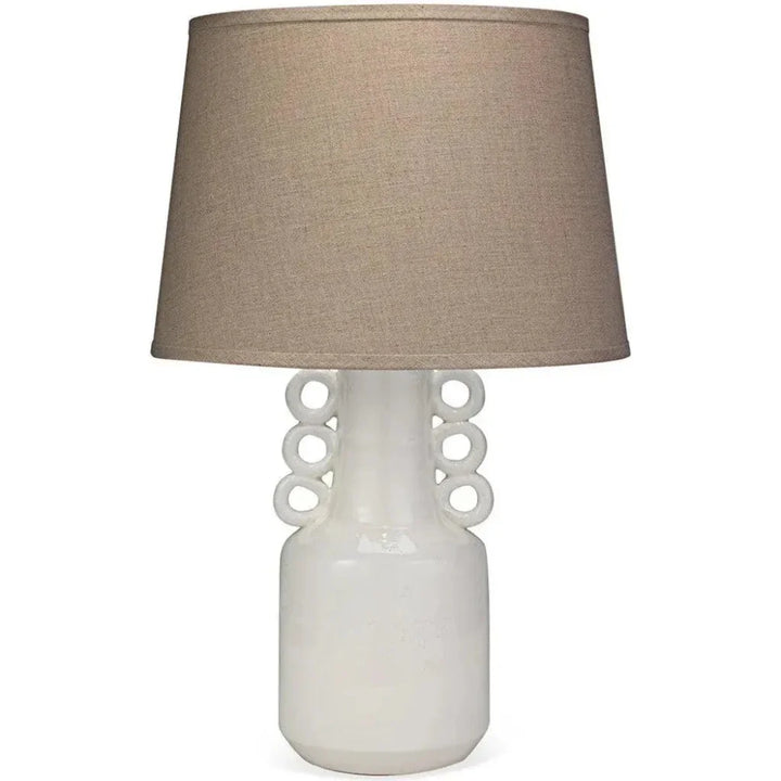 Coastal Style White Ceramic Circus Table Lamp - LOOMLAN - Jamie Young - Table Lamps