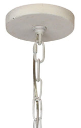 Coastal Style White Gesso Mercer Two Tier Chandelier Chandeliers LOOMLAN By Jamie Young