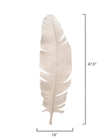 Coastal Style White Polyresin Feather Object Statues & Sculptures LOOMLAN By Jamie Young