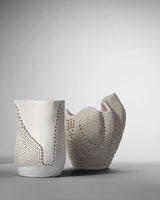 Coastal Style White Porcelain Eclipse Vase Vases & Jars LOOMLAN By Jamie Young
